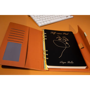 Refillable leather Journal /notebook. (with personalization)